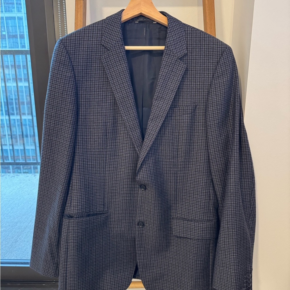 Hugo Boss Men’s Blazer - Checkered Pattern